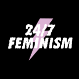 24/7 Feminism auf Interlock Retro Hotpants