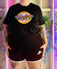 24/7 Feminism auf Interlock Retro Hotpants